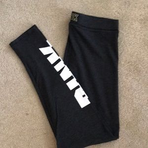 MEDIUM grey PINK leggings